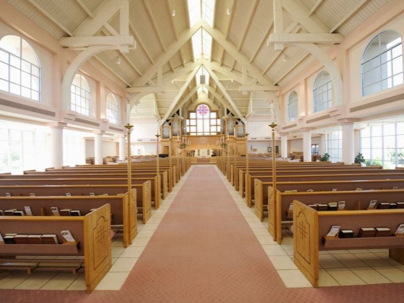 Religious facility cleaning by Quality commercial residential cleaning